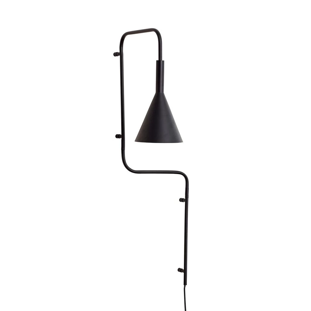 Hubsch Wandlamp - Zwart 3 Hubsch Wandlamp - Zwart