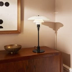 Louis Poulsen PH 3½-2½ Glas Tafellamp Zwart - 5744166195 -Klassieke Verlichtingswinkel louis poulsen ph 3 2 glas tafellamp zwart 57441661 5