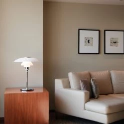 Louis Poulsen PH 4½-3½ Glas Tafellamp Chroom - 5744161501 -Klassieke Verlichtingswinkel louis poulsen ph 4 3 glas tafellamp chroom 5744161 3