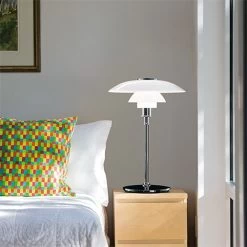 Louis Poulsen PH 4½-3½ Glas Tafellamp Chroom - 5744161501 -Klassieke Verlichtingswinkel louis poulsen ph 4 3 glas tafellamp chroom 5744161 4