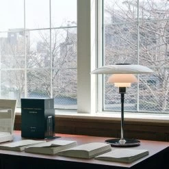 Louis Poulsen PH 4½-3½ Glas Tafellamp Chroom - 5744161501 -Klassieke Verlichtingswinkel louis poulsen ph 4 3 glas tafellamp chroom 5744161 6