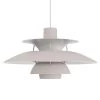 Louis Poulsen PH 5 Hanglamp Monochrome Oyster Grey - 5741113057 -Klassieke Verlichtingswinkel louis poulsen ph 5 hanglamp monochrome oyster grey