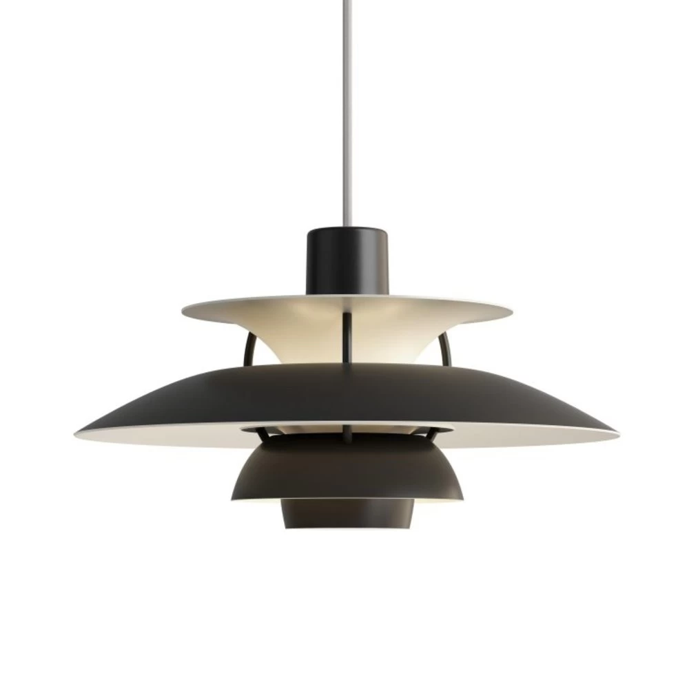 Louis Poulsen PH 5 Mini Hanglamp Monochrome Black - 5741104639 3 Louis Poulsen PH 5 Mini Hanglamp Monochrome Black - 5741104639