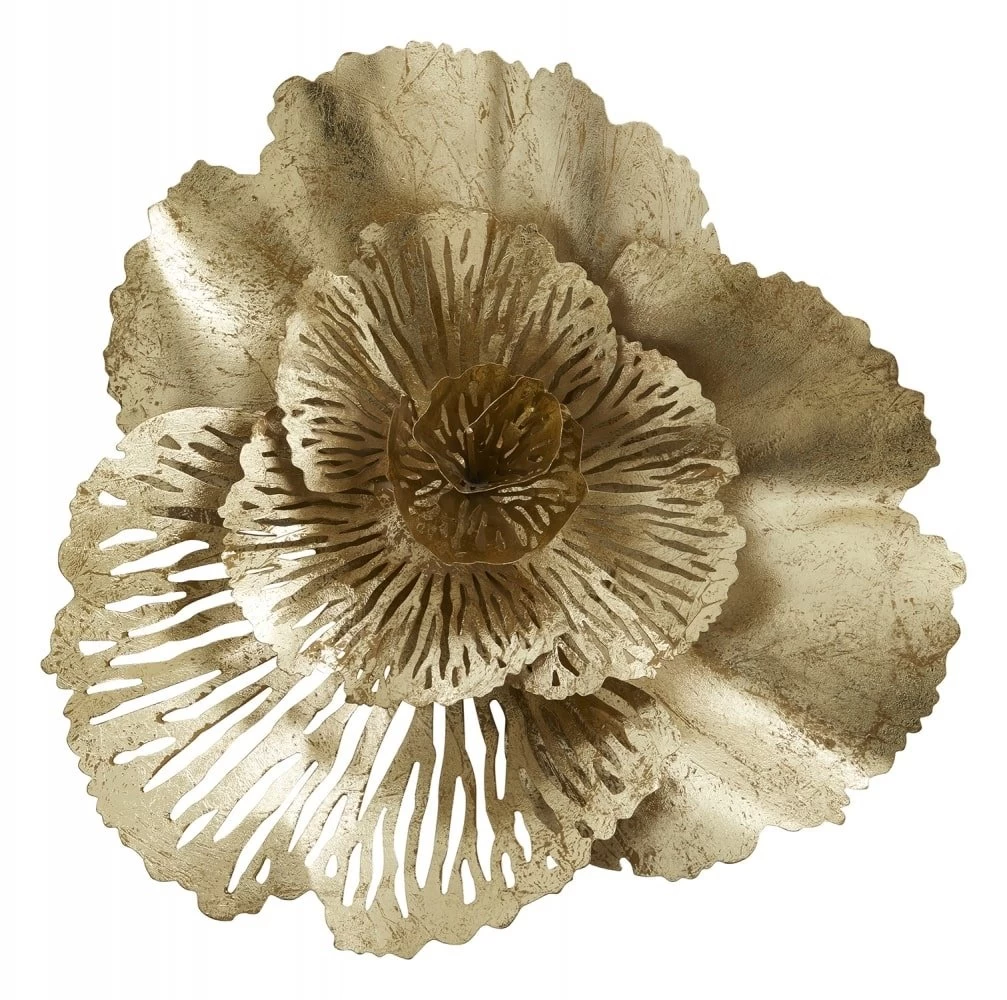 Nordal Hoy Wanddecoratie - Gouden Bloem 3 Nordal Hoy Wanddecoratie - Gouden Bloem