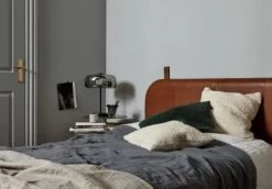 Nordal Onega Hoofdbord - Bruin Leer 7 Nordal Onega Hoofdbord - Bruin Leer -Klassieke Verlichtingswinkel nordal onega hoofdbord bruin leer 2