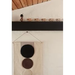 OYOY Maru Wandkleed Offwhite/bruin - L300291 -Klassieke Verlichtingswinkel oyoy maru wandkleed offwhite bruin l300291 3