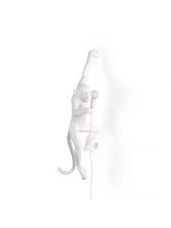 Seletti Monkey Lamp Hanging Left - Wit