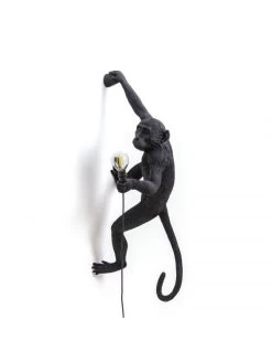 Seletti Monkey Lamp Hanging Right - Zwart -Klassieke Verlichtingswinkel seletti monkey lamp hanging right zwart 3