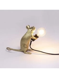 Seletti Mouse Lamp Mac - Goud -Klassieke Verlichtingswinkel seletti mouse lamp mac goud 2
