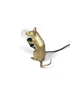 Seletti Mouse Lamp Mac - Goud -Klassieke Verlichtingswinkel seletti mouse lamp mac goud 3