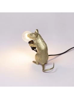 Seletti Mouse Lamp Mac - Goud -Klassieke Verlichtingswinkel seletti mouse lamp mac goud 4