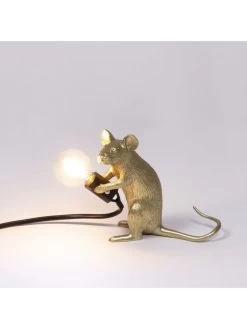 Seletti Mouse Lamp Mac - Goud -Klassieke Verlichtingswinkel seletti mouse lamp mac goud 6